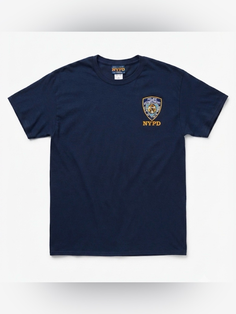 Official NYPD T-Shirt Mens XL Navy Blue New York City Police Department Logo Tee